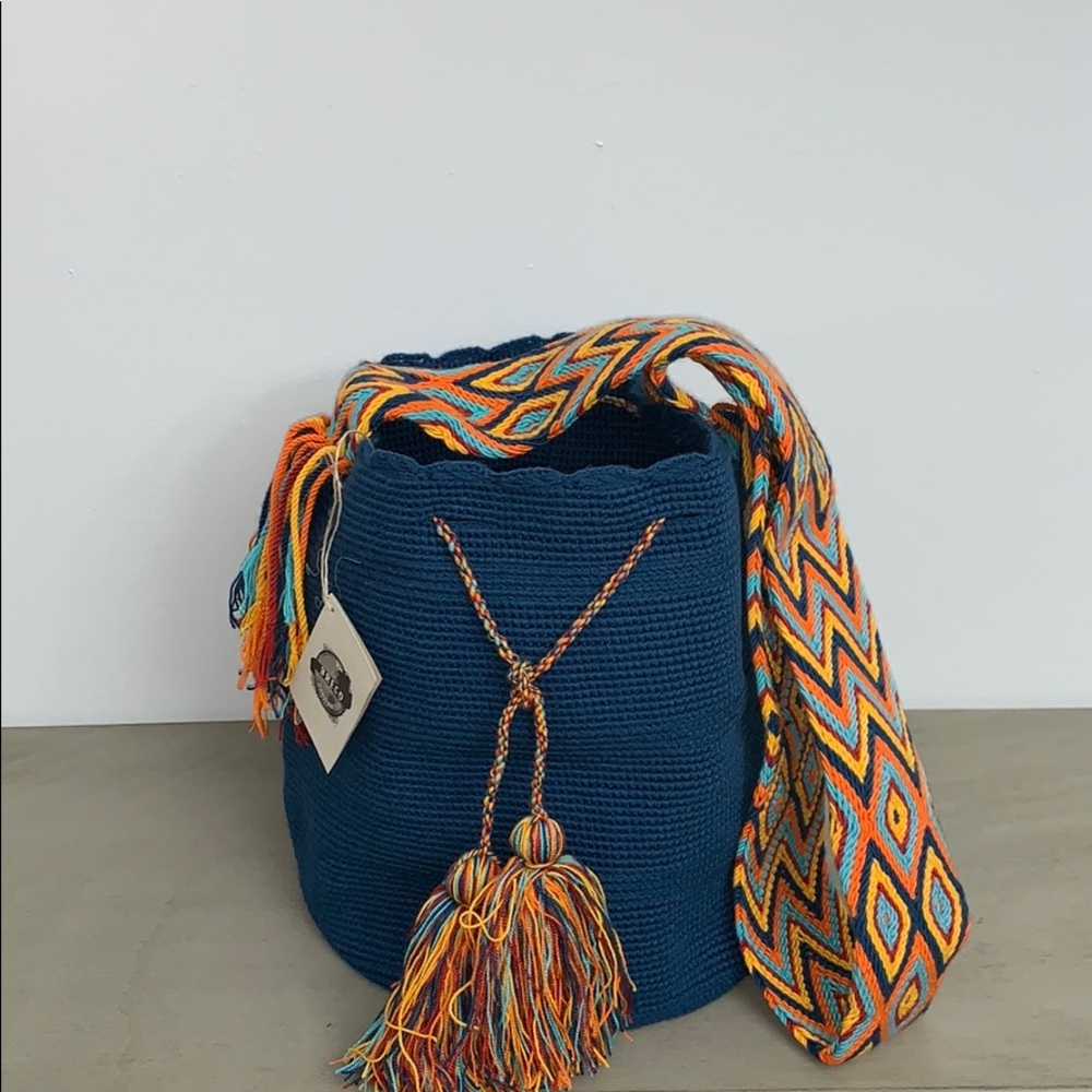 Wayuu Tribe crossbody bag navy